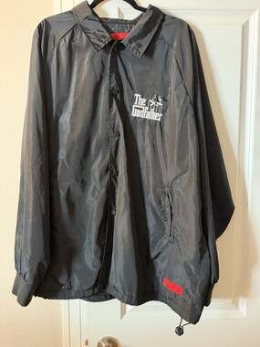 Shoe Palace The Godfather Paramount Black Coaches Windbreaker Jacket Size 2XL